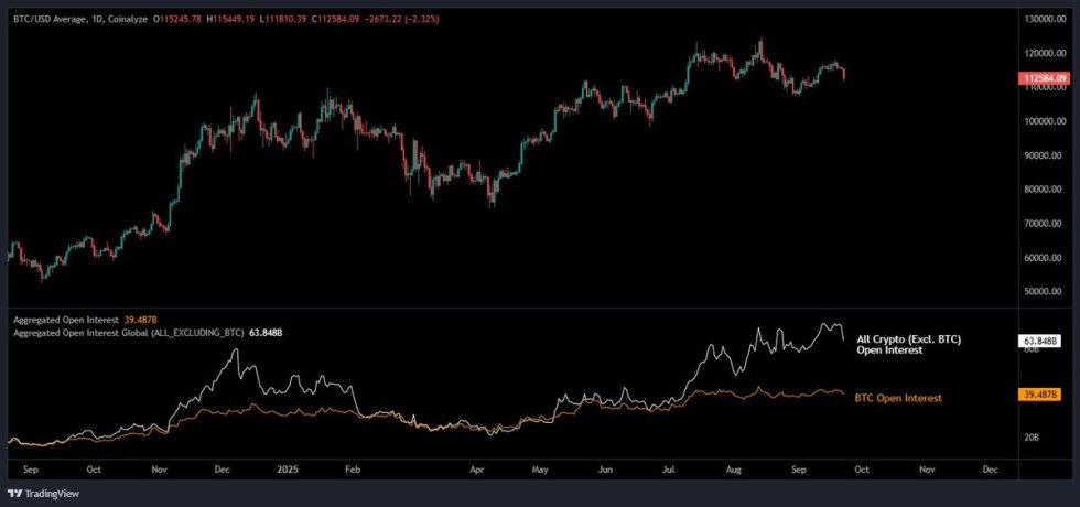 $8.0B in Altcoin Open Interest wiped out | Source: Maartunn