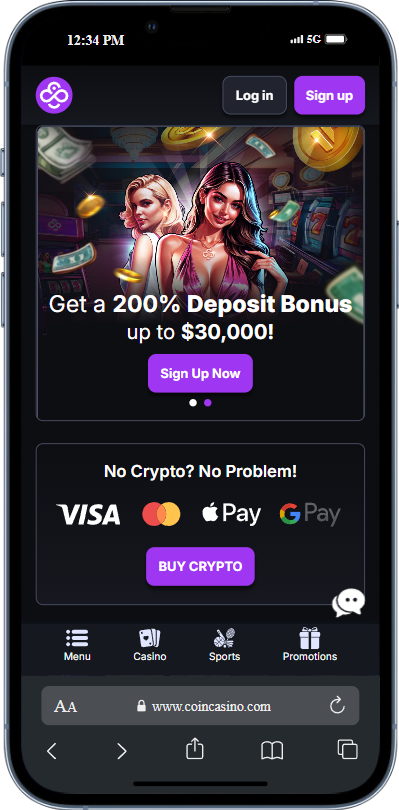 1. Pick a Site For crypto World Cup betting - Coin Casino