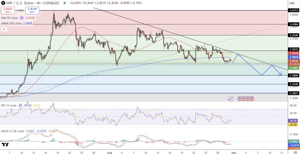 XRP価格予測:テクニカル展望