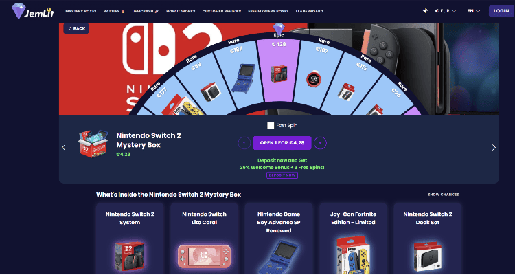 Pagrindinės JemLit savybės