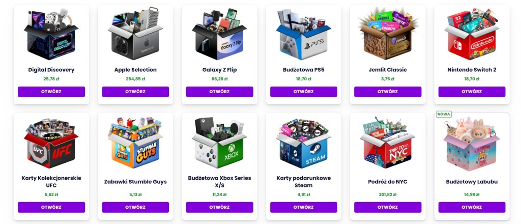 mystery box dla chłopaka JemLit