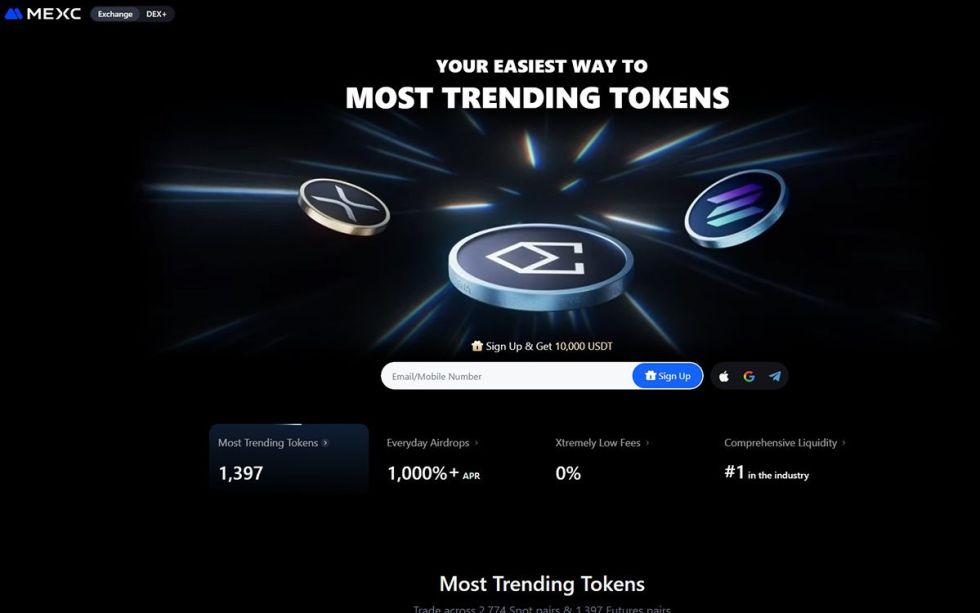 mexc ανταλλακτήρια