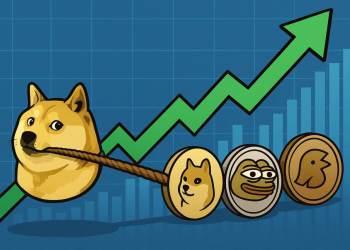 Dogecoin crește și trage în spate piața de memecoins
