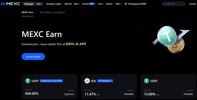 piattaforme staking crypto - mexc
