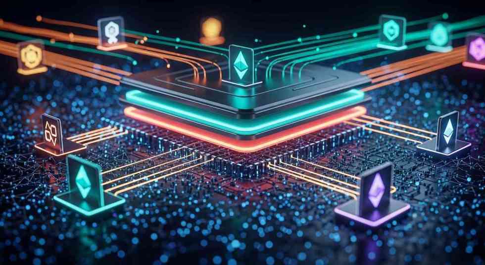 ภาพแสดง Mantle โซลูชัน Layer 2 ของ Ethereum เพิ่มความเร็วให้แอปพลิเคชันกระจายศูนย์ (dApps) อย่างมีประสิทธิภาพ