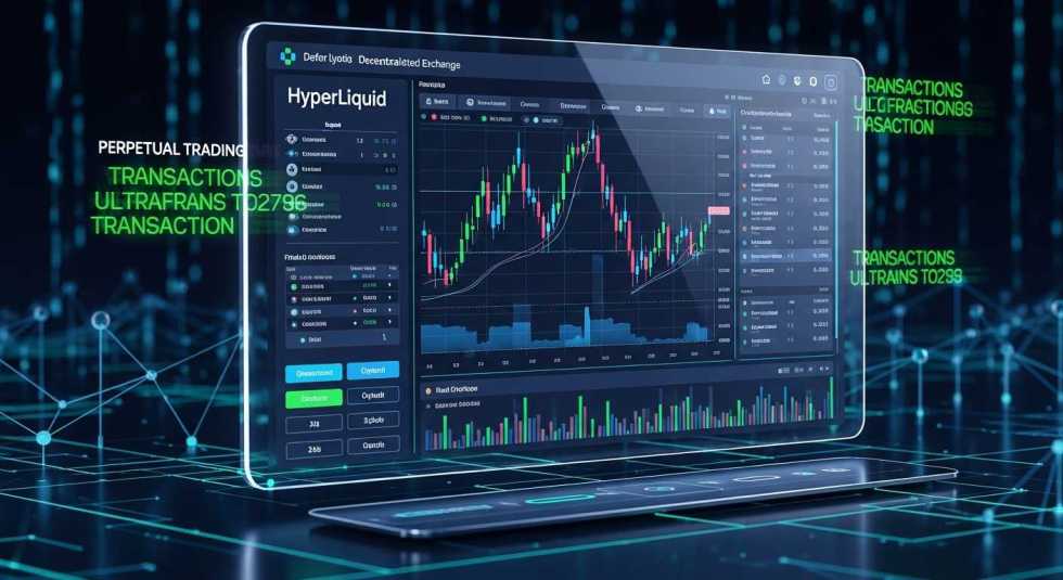 ภาพแสดงอินเทอร์เฟซของ Hyperliquid DEX ที่มีความเร็วและประสิทธิภาพสูงบนบล็อกเชน Layer 1