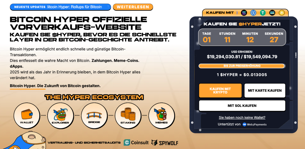 Bitcoin Hyper Presale Oktober 2025