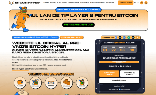 Bitcoin Hyper - widgetul de presale