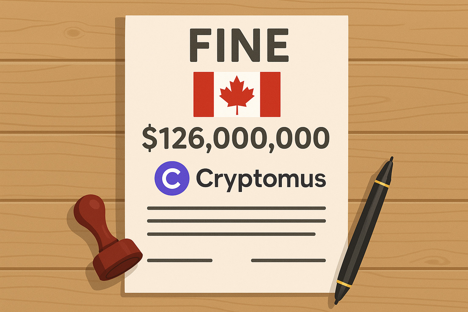 Kanada nakłada rekordową karę na Cryptomus