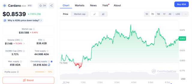 Cardano - pret 