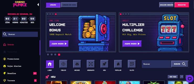 En Casino Punkz encontrarás bonos para apostar con crypto