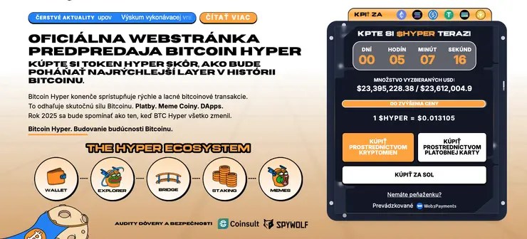cena Bitcoin Hyper