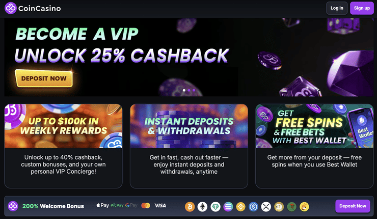 coincasino bonusy