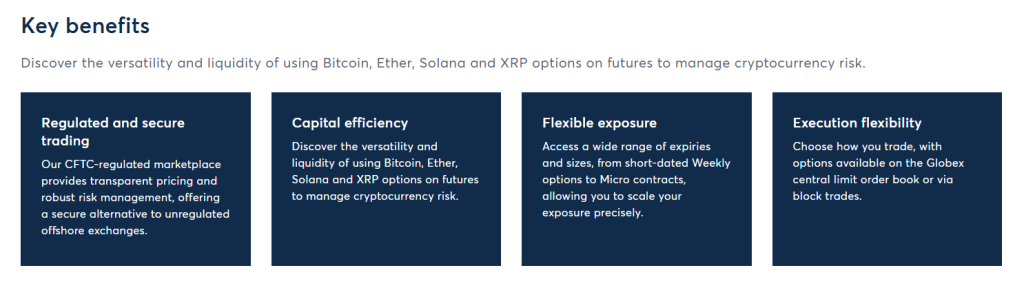 Key benefits of futures, per CME.
