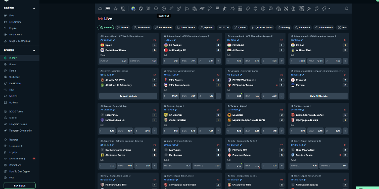 Mega Dice sporto rinkos