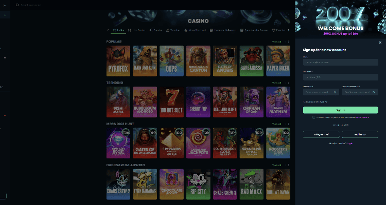 Kaip pradėti žaisti Mega Dice kazino?