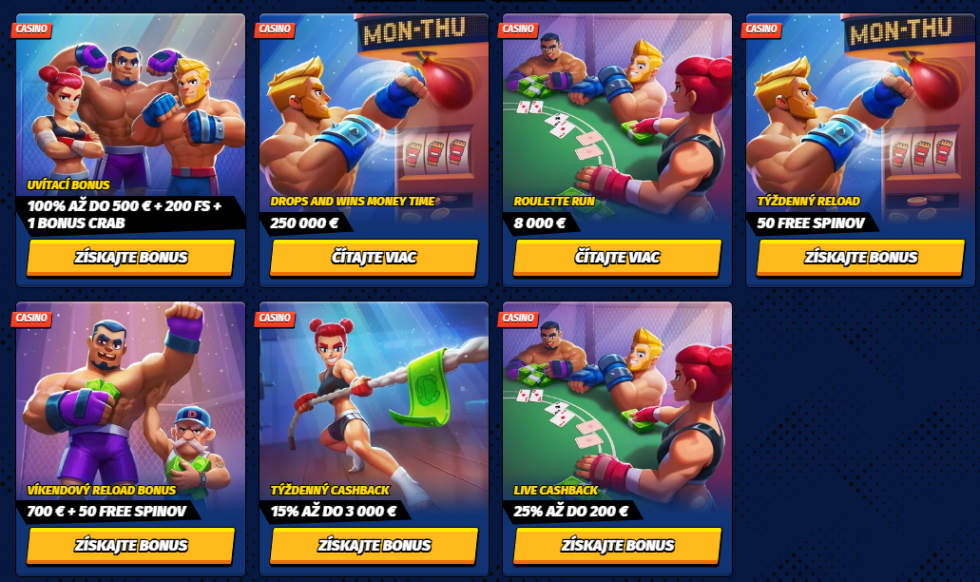 Bonusy dostupné po vkladu přes paysafecard