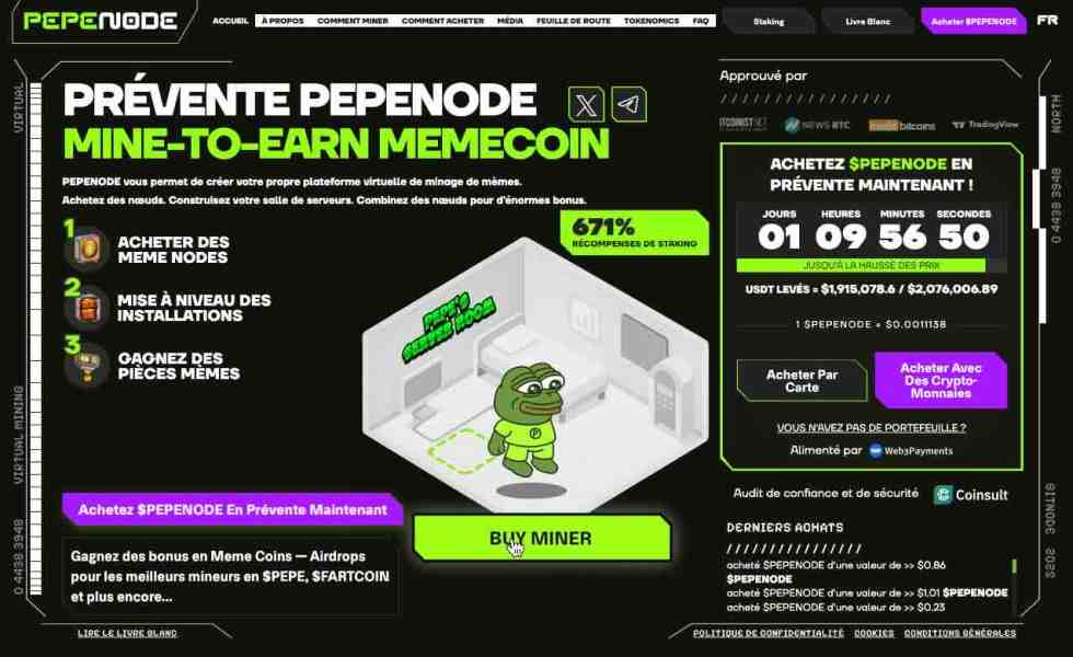 Acheter Pepenode en prévente