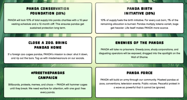 Pudgy Panda tokenomics.