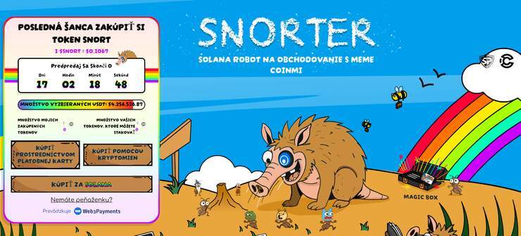 snorter token predpredaj kryptomeny