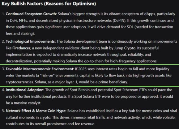 SOL bullish factors on DeepSeek. 