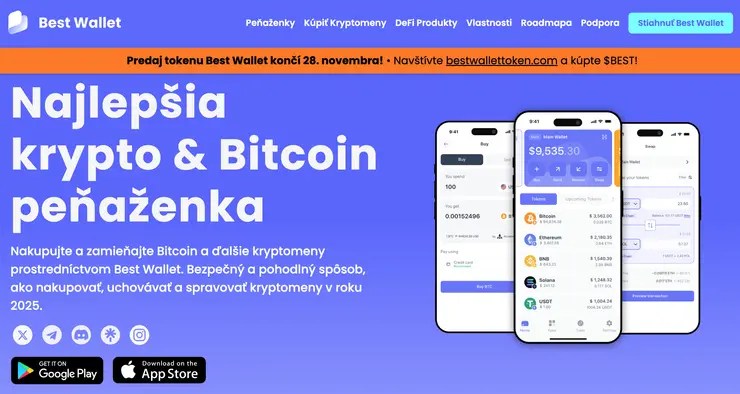 Best Wallet Bitcoin peňaženka