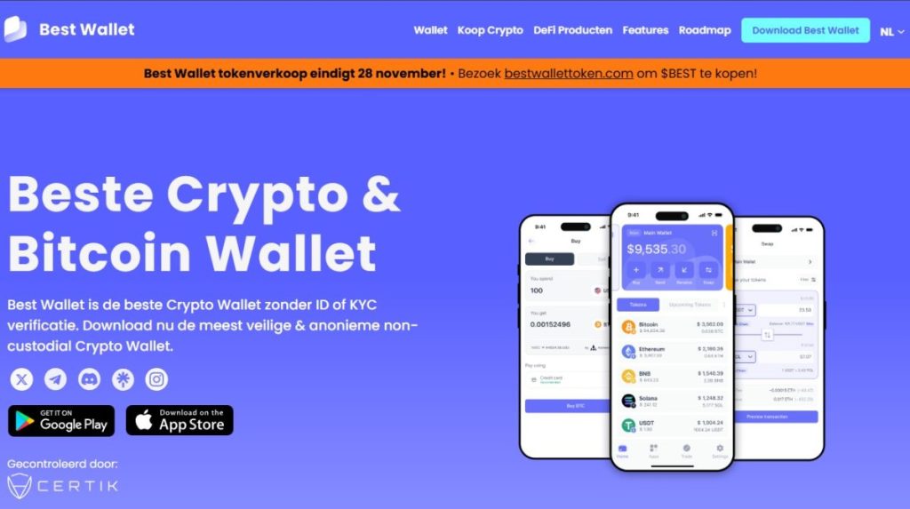 Best Wallet speelt een rol in risicobeheer tijdens volatiliteit