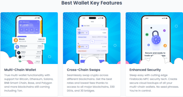 Best Wallet main features.