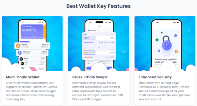 Best Wallet’s features.