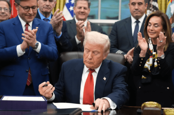 Trump signs the bill to end government shutdown.