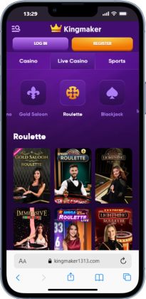Kingmaker casino with roulette section