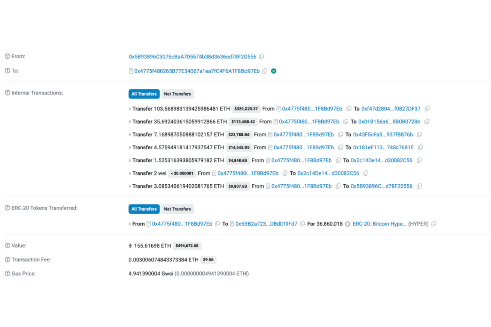 transfer ethereum crypto