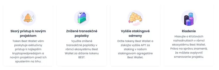 výhody tokenu Best Wallet