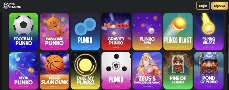 wsmcasino plinko hra