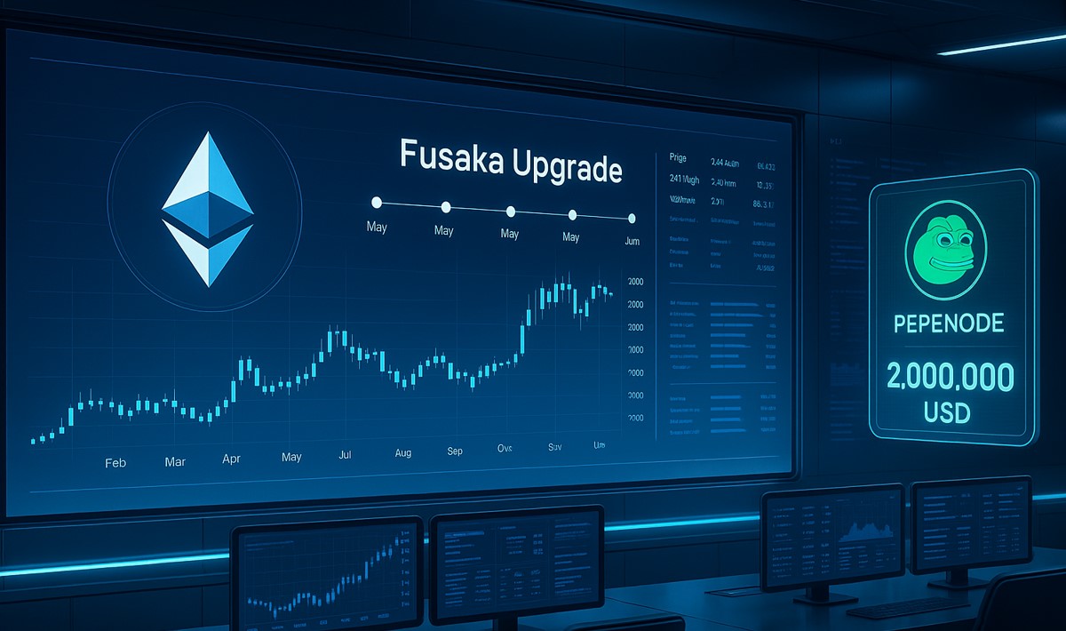 Ethereum Kursprognose: Markt wartet auf das Fusaka Upgrade, während PepeNode die 2 Millionen Presale Marke überschreitet