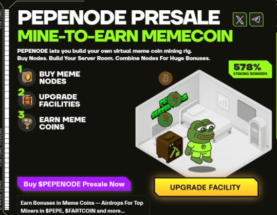 How PEPENODE’s mine-to-earn system works.