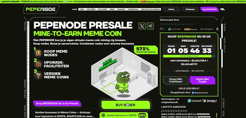 Pepenode presale als infrastructuurkans binnen crypto ai en ripple stablecoin