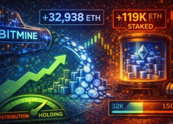 Bitmine Expands Ethereum Holdings: Adds 32,938 ETH And Stakes Nearly 119K ETH