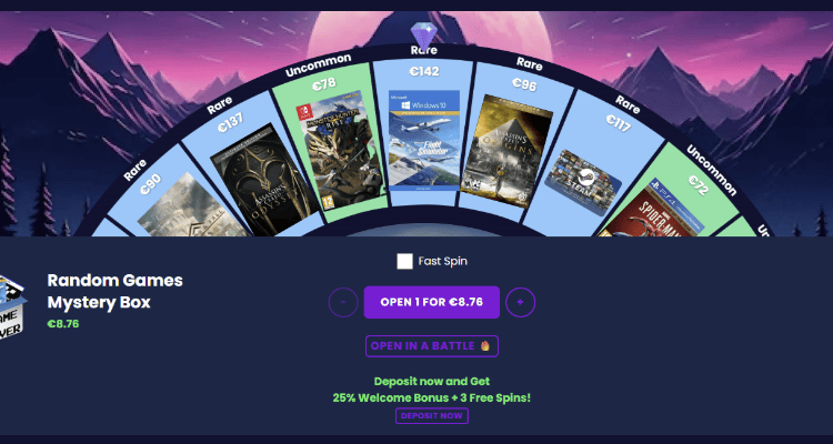 Video žaidimų mystery box