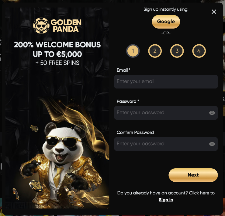 golden panda nove online casino