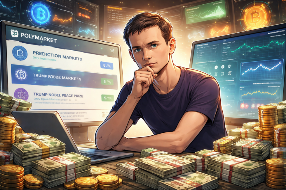 Ethereum Co-Founder Buterin Netted $70,000 On Polymarket Last Year, Here's How