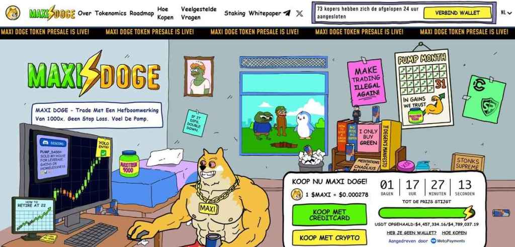 Presale spotlight, Maxi Doge (MAXI) als opkomende crypto