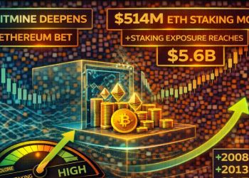 Bitmine Deepens Ethereum Bet With $514M ETH Staking Move – Staking Exposure Reaches $5.6B