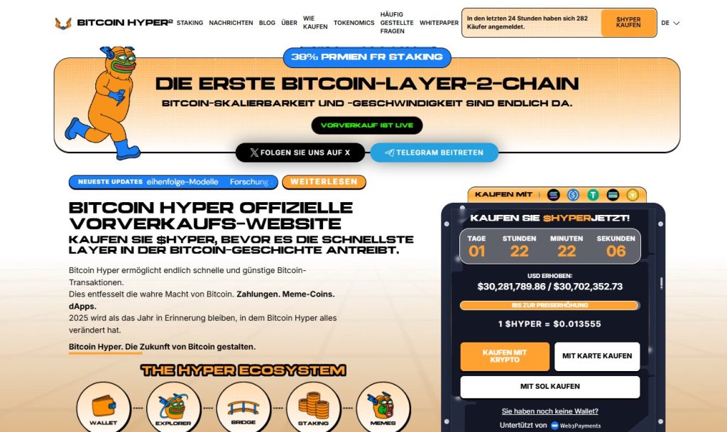 Bitcoin Hyper (HYPER) Presale: Preis, Raise und Timing im Januar