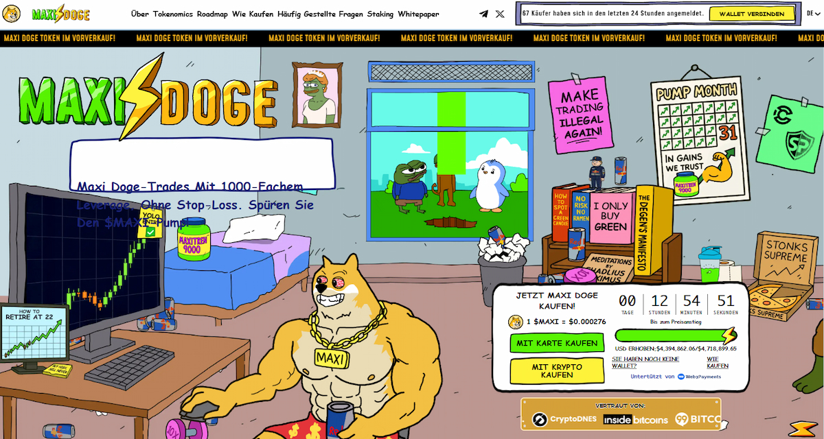 Maxi Doge ($MAXI): Warum das Projekt aktuell im Mittelpunkt steht