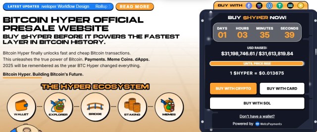 $HYPER presale numbers.