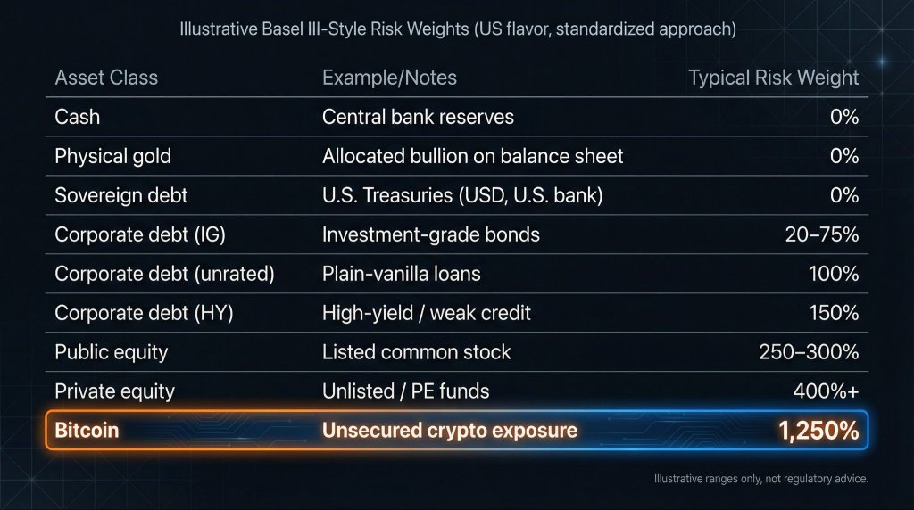 Basel III-style risk weights