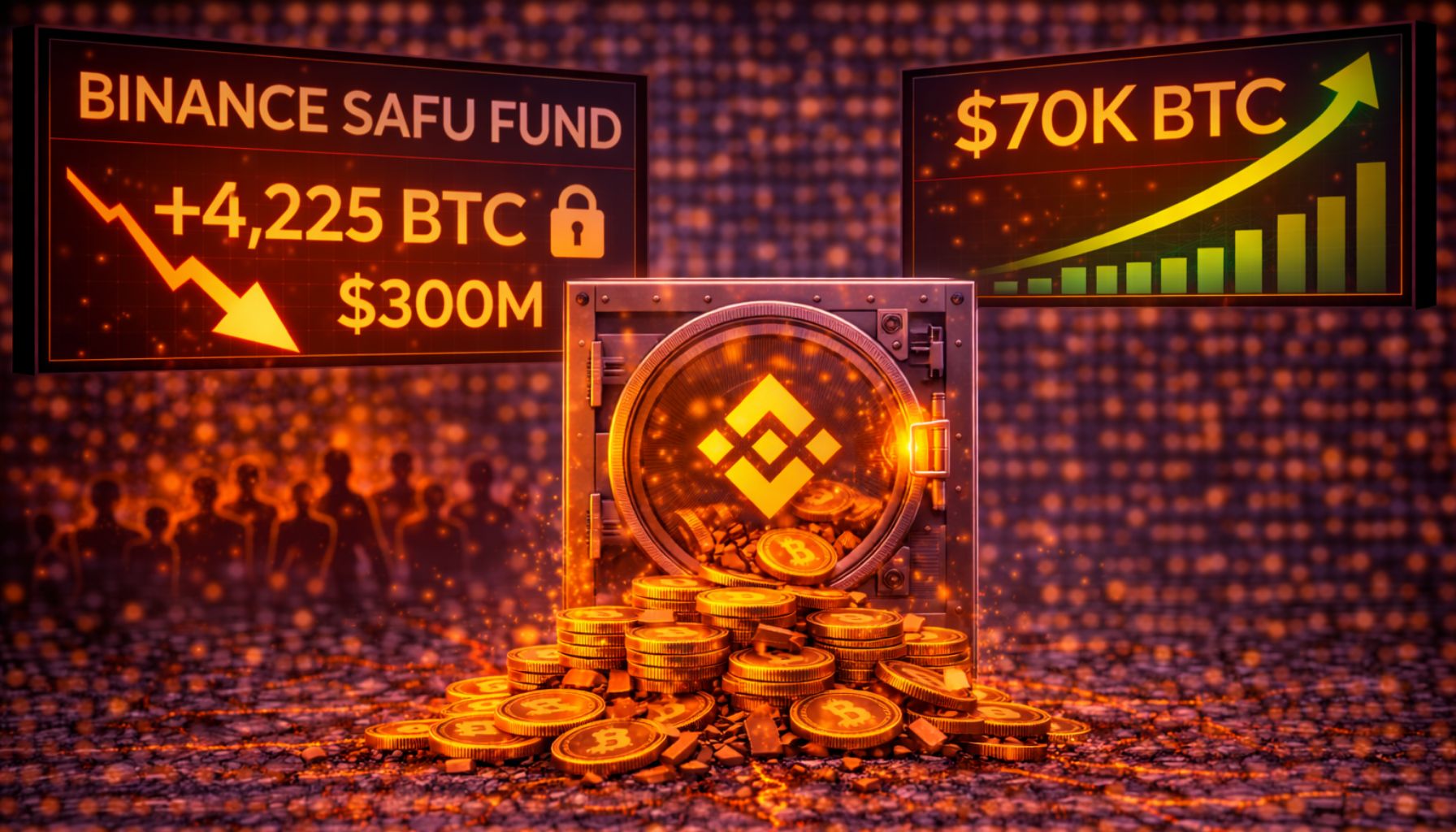 Binance SAFU Fund Adds 4,225 Bitcoin ($300M) As Price Reclaims $70K Level