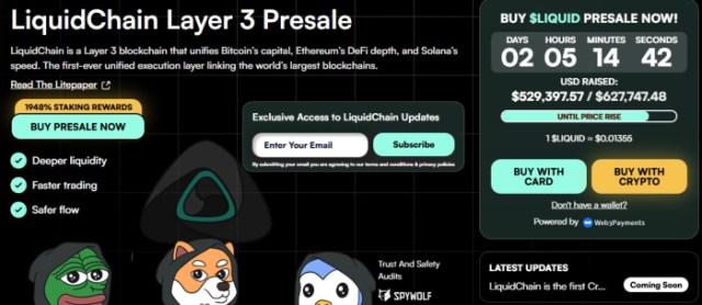 $LIQUID's presale numbers.