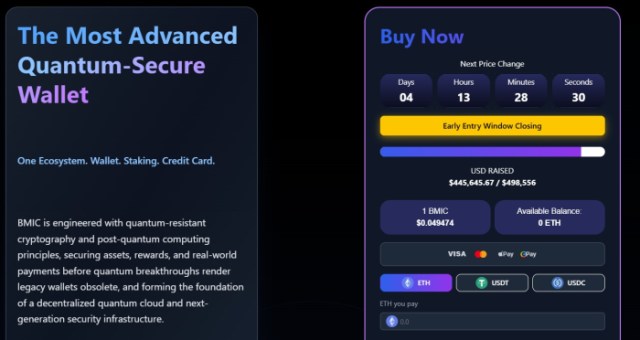 $BMIC's presale performance.